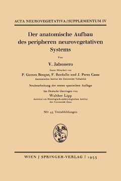 portada Der Anatomische Aufbau Des Peripheren Neurovegetativen Systems (en Alemán)