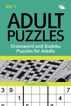 portada Adult Puzzles: Crossword and Sudoku Puzzles for Adults vol 1 (en Inglés)