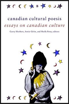 portada canadian cultural poesis: essays on canadian culture (en Inglés)
