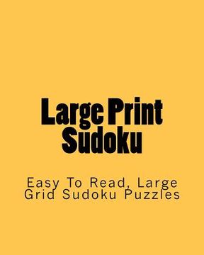 portada large print sudoku (en Inglés)