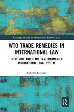 portada Wto Trade Remedies in International law (Routledge Research in International Economic Law) (en Inglés)