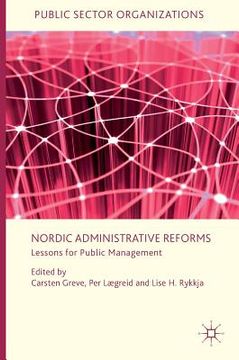 portada Nordic Administrative Reforms: Lessons for Public Management (en Inglés)