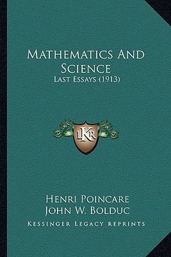 portada mathematics and science: last essays (1913) (en Inglés)