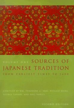 portada sources of japanese tradition: volume 1: from earliest times to 1600 (en Inglés)