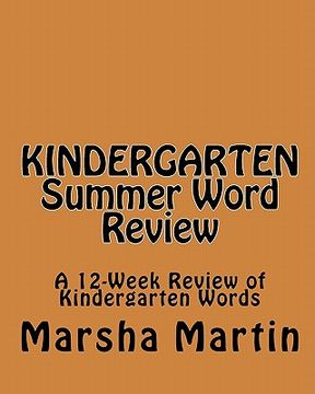 portada kindergarten summer word review (en Inglés)