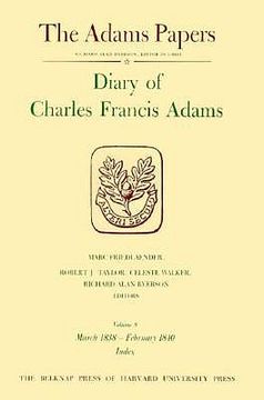 portada diary of charles francis adams, volumes 7 and 8: june 1836 - february 1840 (en Inglés)