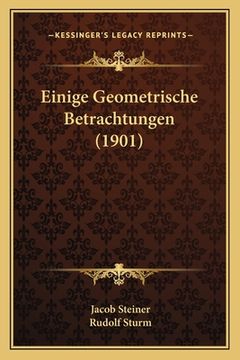portada Einige Geometrische Betrachtungen (1901) (en Alemán)