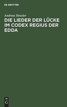 portada Die Lieder der Lücke im Codex Regius der Edda (en Alemán)