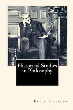 portada Historical Studies in Philosophy (en Inglés)