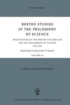 portada Proceedings of the Boston Colloquium for the Philosophy of Science 1964/1966: In Memory of Norwood Russell Hanson (en Inglés)