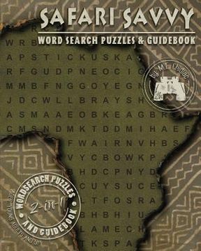 portada Safari Savvy: Word Search Puzzles & Guidebook (en Inglés)