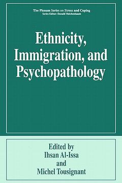 portada ethnicity, immigration, and psychopathology (en Inglés)