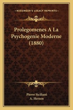 portada Prolegomenes A La Psychogenie Moderne (1880) (en Francés)