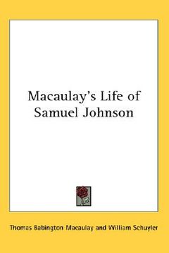 portada macaulay's life of samuel johnson (en Inglés)
