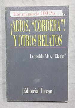 portada Leopoldo Alas "Clarin", Adios Cordera