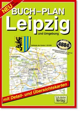 portada Leipzig und Umgebung 1 : 20 000. Buchstadtplan (Leipzig and Environs 1: 20,000 Street Map Book) (en Alemán)