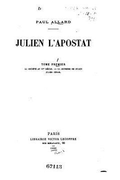 portada Julien l'Apostat - Tome I (in French)