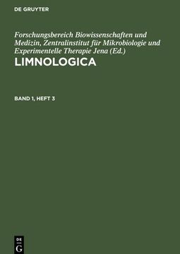 portada Limnologica, Band 1, Heft 3, Limnologica Band 1, Heft 3 (in German)