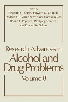 portada Research Advances in Alcohol and Drug Problems (en Inglés)