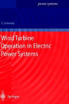portada wind turbine operation in electric power systems: advanced modeling (en Inglés)