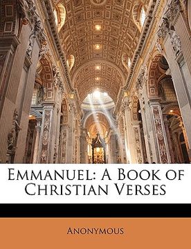 portada emmanuel: a book of christian verses