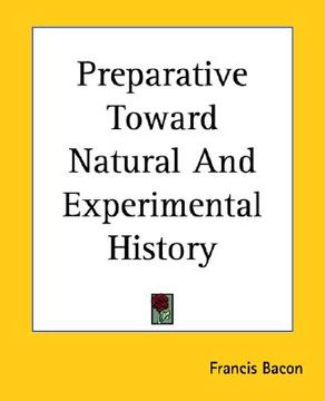 portada preparative toward natural and experimental history (en Inglés)