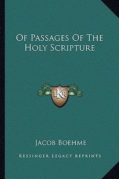 portada of passages of the holy scripture (en Inglés)