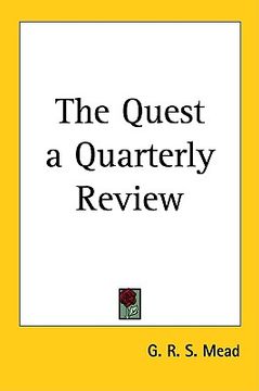 portada the quest a quarterly review (en Inglés)