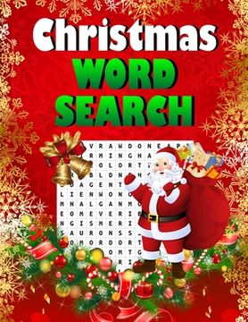 portada Christmas word search.: Easy Large Print Puzzle Book for Adults, Kids & Everyone for the 25 Days of Christmas. (en Inglés)