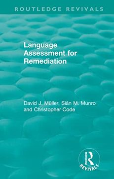 portada Language Assessment for Remediation (1981) (Routledge Revivals) 