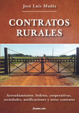 portada Contratos Rurales: Arrendamientos, Boletos, Cooperativas, Sociedades, Notificaciones y Otros Contratos