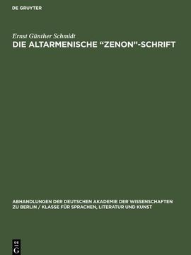 portada Die Altarmenische "Zenon"-Schrift (en Alemán)