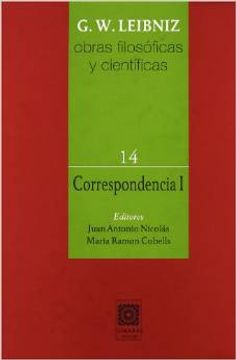 portada Obras filosoficas y cientificas vol.I: correspondencia I (in Spanish)