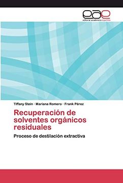 portada Recuperación de Solventes Orgánicos Residuales: Proceso de Destilación Extractiva