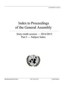 portada Index to Proceedings of the General Assembly 2014/2015: Part I - Subject Index (in English)