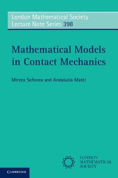 portada mathematical models in contact mechanics (en Inglés)