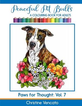 portada Peaceful Pit Bulls: A Friendly Dog Colouring Book for Adults (in English)