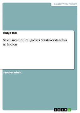 portada Skulres und Religises Staatsverstndnis in Indien (en Alemán)