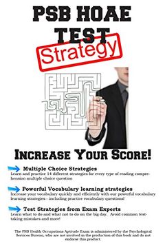 portada PSB HOAE Test Strategy: Winning Multiple Choice Strategies for the Health Occupations Aptitude Test