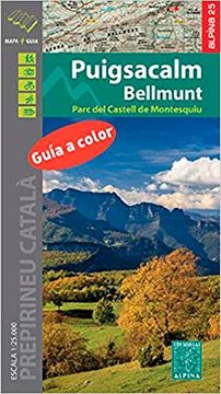portada Puigsacalm-Bellmunt, Mapa Excursionista. Escala 1: 25. 000. Editorial Alpina. (Serie e 25 - 1 (en Francés)