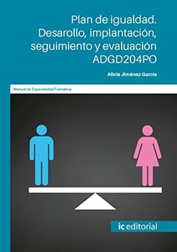 portada Plan de Igualdad. Desarrollo, Implantación, Seguimiento y Evaluación. Adgd204Po (in Spanish)