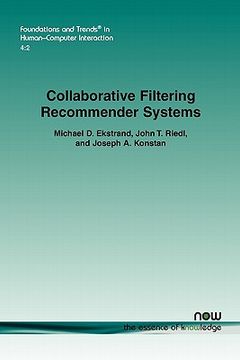 portada collaborative filtering recommender systems (en Inglés)