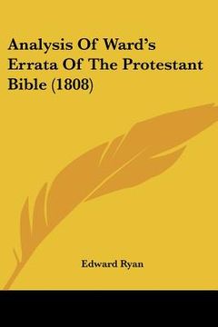 portada analysis of ward's errata of the protestant bible (1808) (in English)