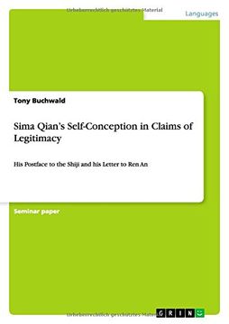 portada Sima Qian's Self-Conception in Claims of Legitimacy
