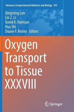 portada Oxygen Transport to Tissue XXXVIII (en Inglés)