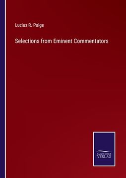 portada Selections from Eminent Commentators (en Inglés)