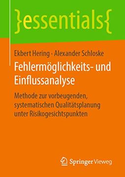 portada Fehlermöglichkeits- und Einflussanalyse: Methode zur Vorbeugenden, Systematischen Qualitätsplanung Unter Risikogesichtspunkten (in German)