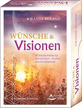 portada Wünsche & Visionen 50 Impuls-Karten für Manifestation, Intuition und Schöpferkraft: - 50 Karten mit Anleitung (in German)