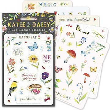 portada Katie Daisy Planner Stickers (6 Unique Sheets, 168 Stickers): Daydream Pack (in English)