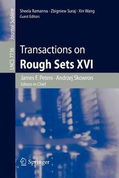 portada transactions on rough sets xvi